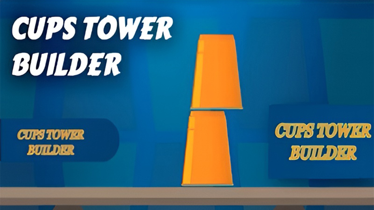 cups tower builder